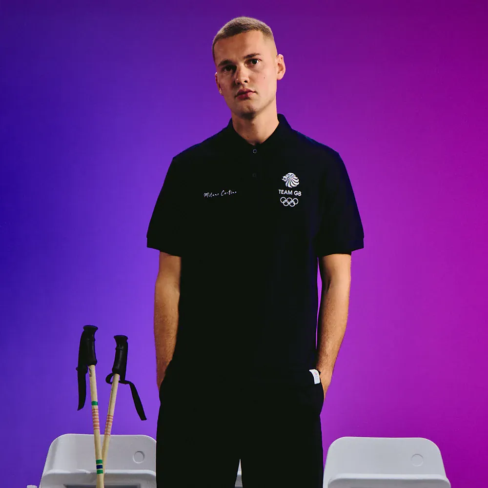 Team GB Polo Shirt Team GB Winter Olympics Milano Cortina 2026 Polo Shirt - Navy