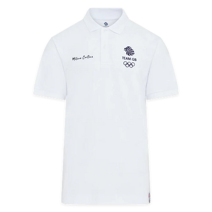 Team GB Polo Shirt Team GB Winter Olympics Milano Cortina 2026 Polo Shirt - White