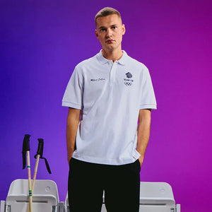 Team GB Polo Shirt Team GB Winter Olympics Milano Cortina 2026 Polo Shirt - White
