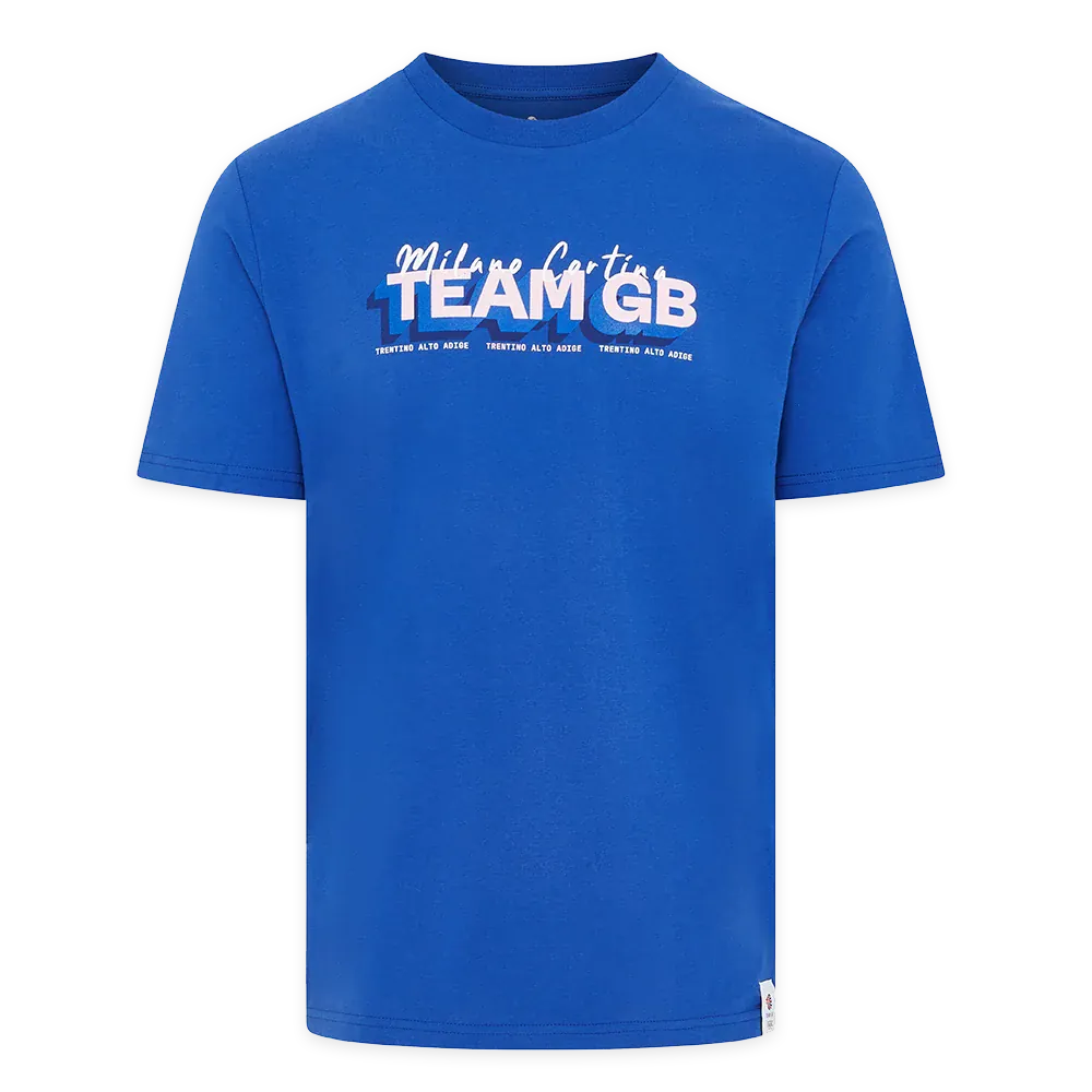 Team GB T-Shirt Team GB Winter Olympics Milano Cortina 2026 T-Shirt - Blue