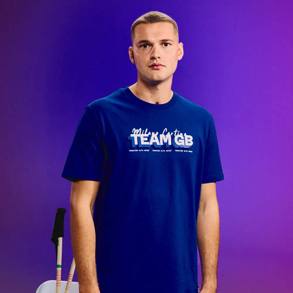 Team GB T-Shirt Team GB Winter Olympics Milano Cortina 2026 T-Shirt - Blue