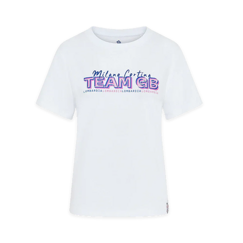 Team GB T-Shirt Team GB Winter Olympics Milano Cortina 2026 Womens T-Shirt - White