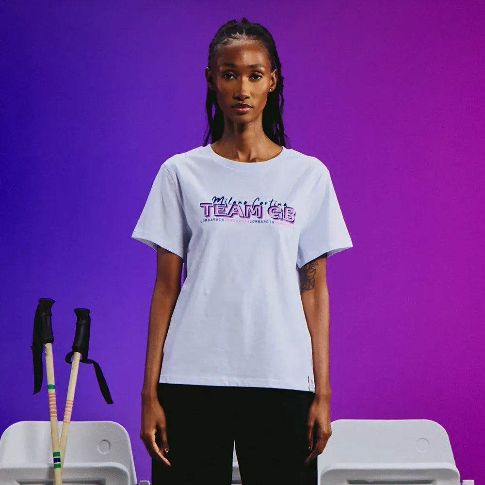 Team GB T-Shirt Team GB Winter Olympics Milano Cortina 2026 Womens T-Shirt - White