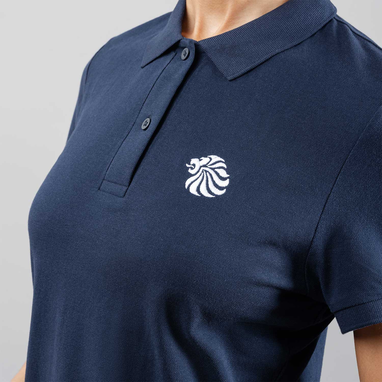 Team GB Polo Shirt Women's Team GB Mono Small Lion Polo  - Navy