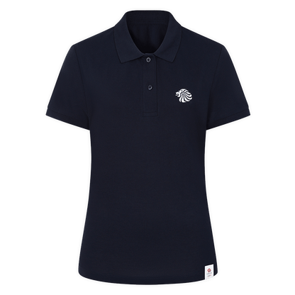 Team GB Polo Shirt Women's Team GB Mono Small Lion Polo  - Navy