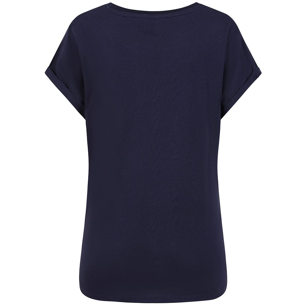 Team GB T-Shirt Women's Team GB Stacked Large Lion Graphic T-Shirt  - Navy