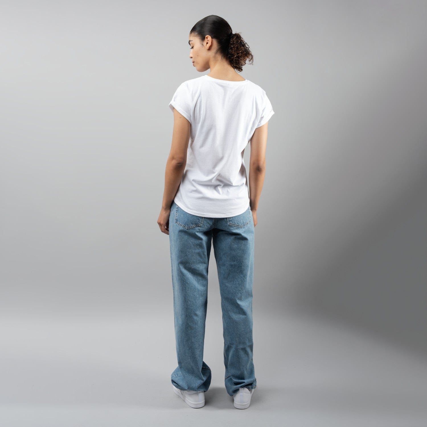 Team GB T-Shirt Women's Team GB Stacked Large Lion Graphic T-Shirt  - White