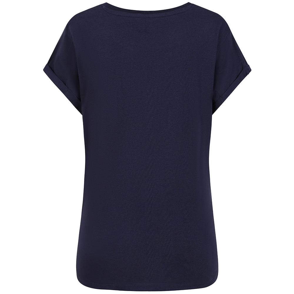 Team GB T-Shirt Women's Team GB Stacked Text T-Shirt - Navy  - Navy