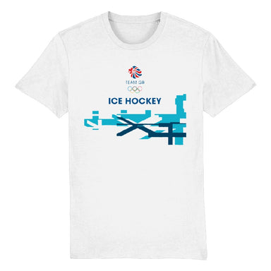 Team GB Ice Hockey Flag T-Shirt - White