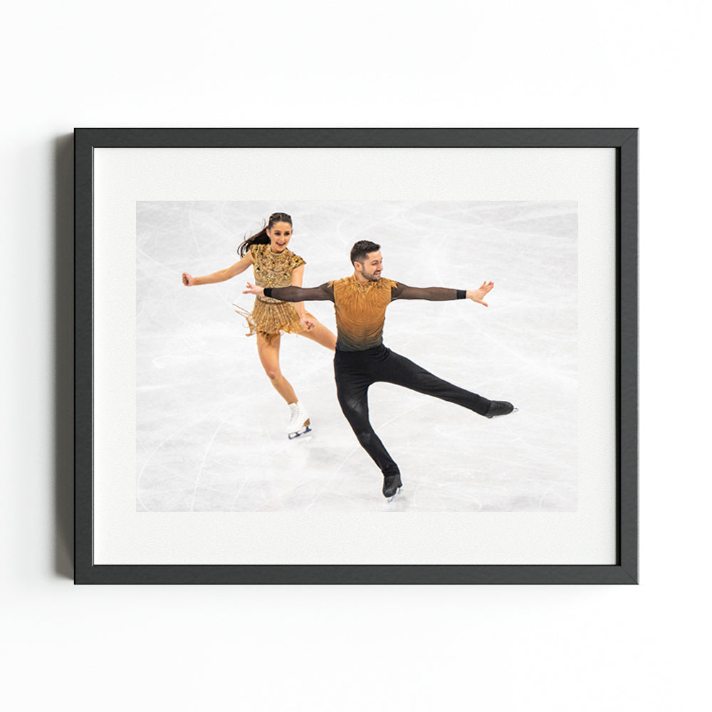 "Ice Skating Ice Dancing" Figure Skating Art Print