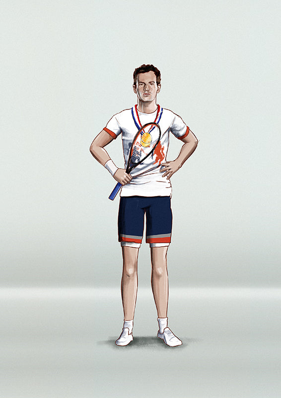 Best of British Team GB Sir Andy Murray Art Print