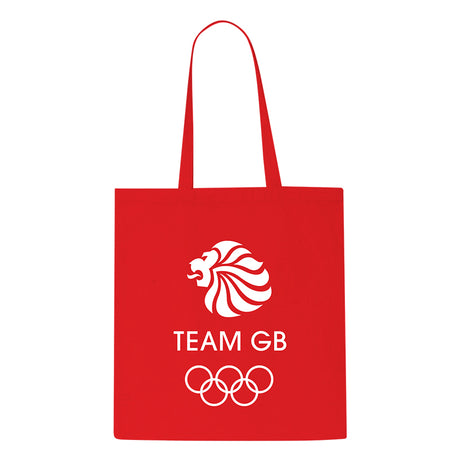 Team GB Rings Logo Tote Bag - Red