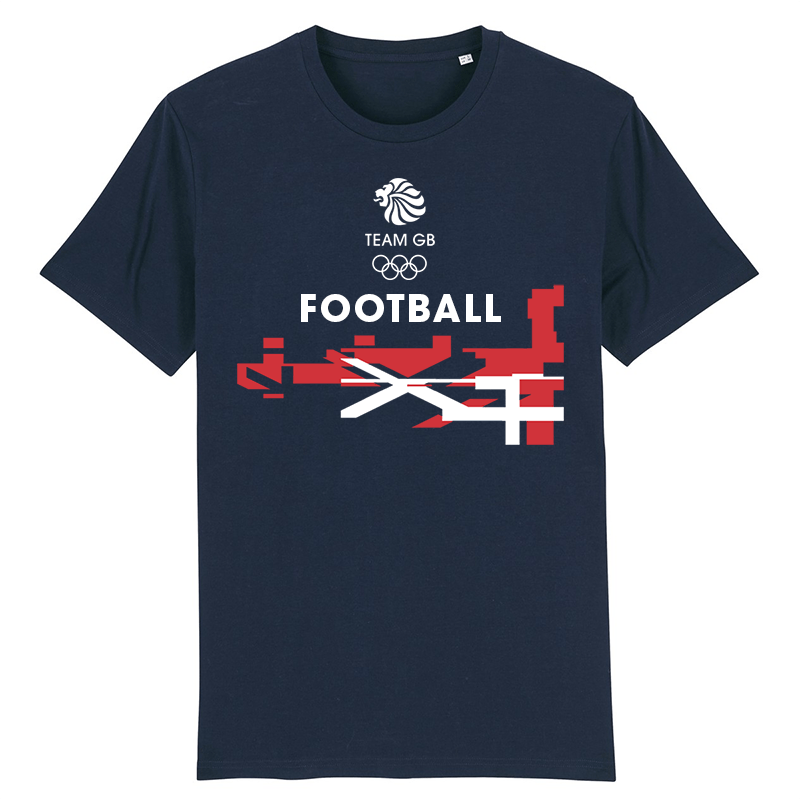 Team GB Football Flag T-Shirt - Navy