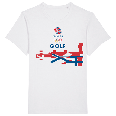 Team GB Golf Flag T-Shirt - White