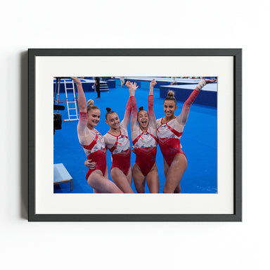 "Women's Artistic Gymnastics Team" Art Print